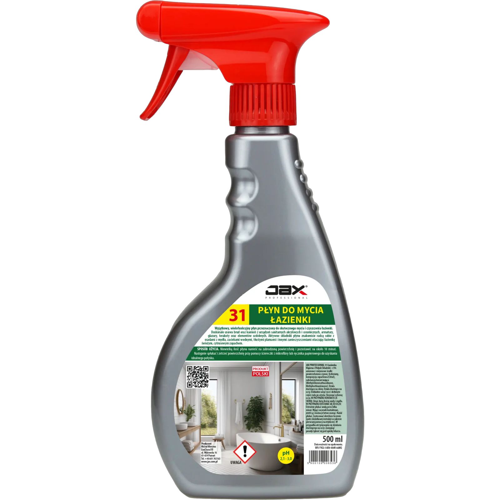 JAX Professional "31" 500мл засіб для чищення ванних кімнат